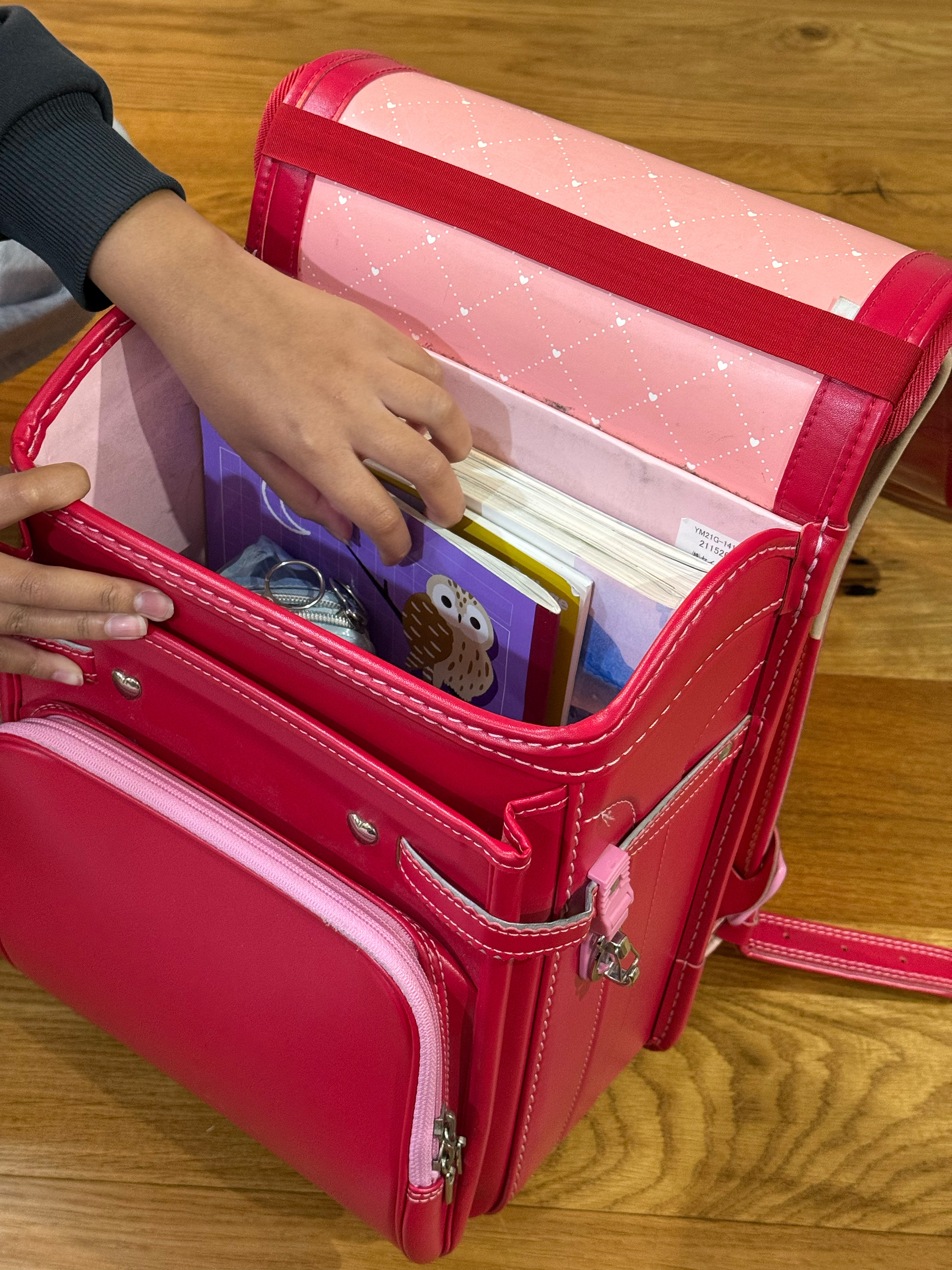 ランドセルの中身の写真