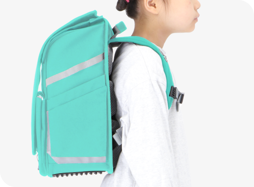 3D肩ベルトと背面パッド